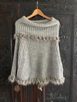Poncho mit Fellborte, grau Hessen - Eschborn Vorschau