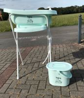 Bebejou Babybadewanne mit Thermometer und Gestell Nordrhein-Westfalen - Ostbevern Vorschau