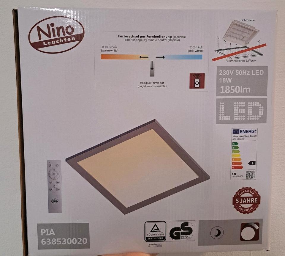 Neu & OVP: LED Lampe Deckenleuchte dimmbar 1850lm Nino Leuchten in Reichenbach an der Fils