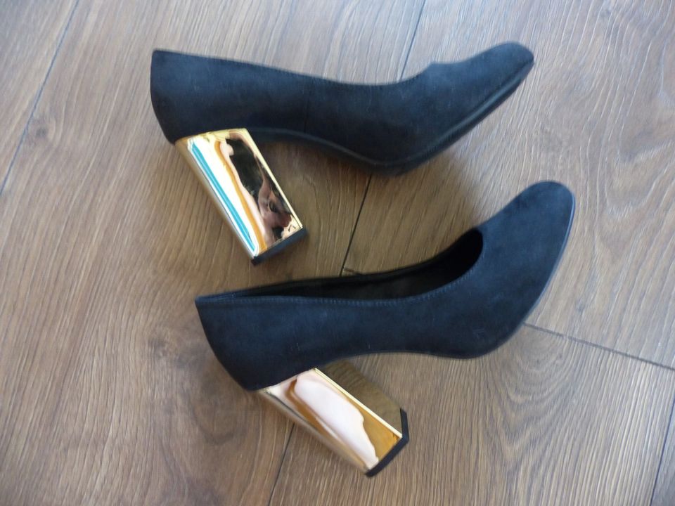 H&M Pumps Gold Schwarz 38 golden glanz in Dortmund