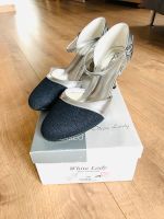 WHITE LADY Brautschuhe, Abendschuhe Zauberblau Silber Glitzer 37 Hessen - Münster Vorschau