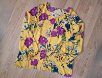 Bluse gelb Blumen bunt Gr. 42 L Bayern - Allershausen Vorschau