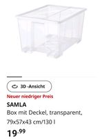 Suche !!! 65 l und 130 l IKEA Samla Boxen mit Deckel Schleswig-Holstein - Tüttendorf Vorschau