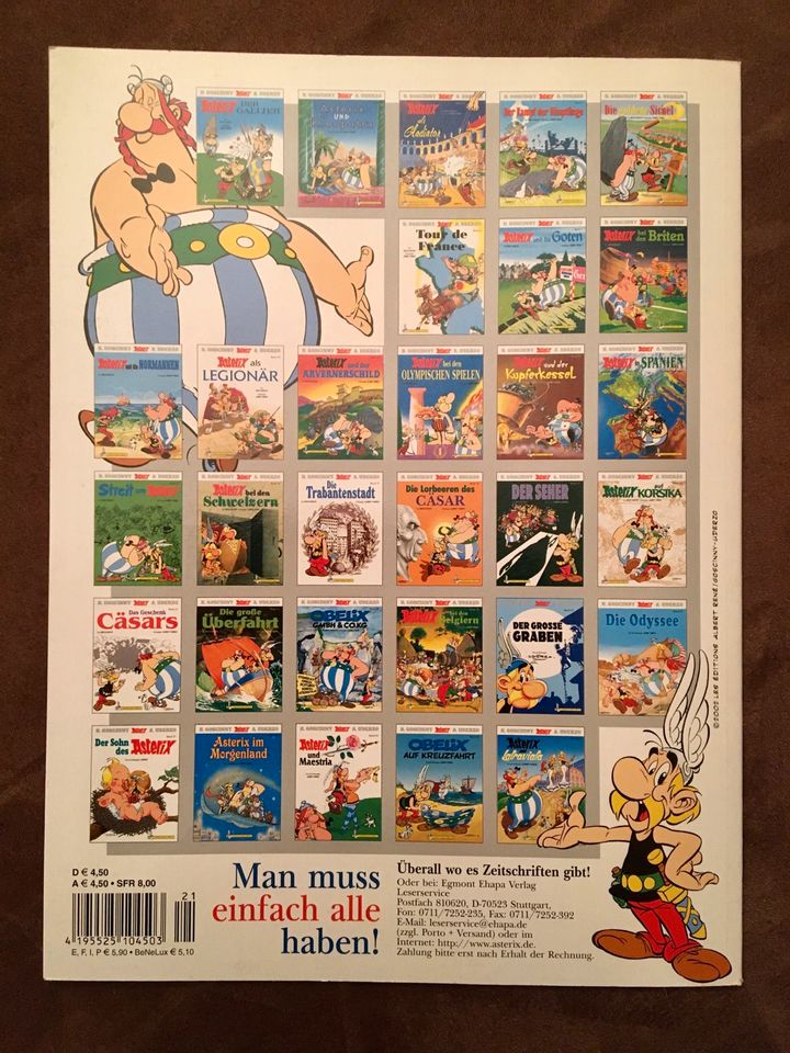 Comic Asterix  und Obelix Das Geschenk Cäsars  Band 21 in Mühldorf a.Inn