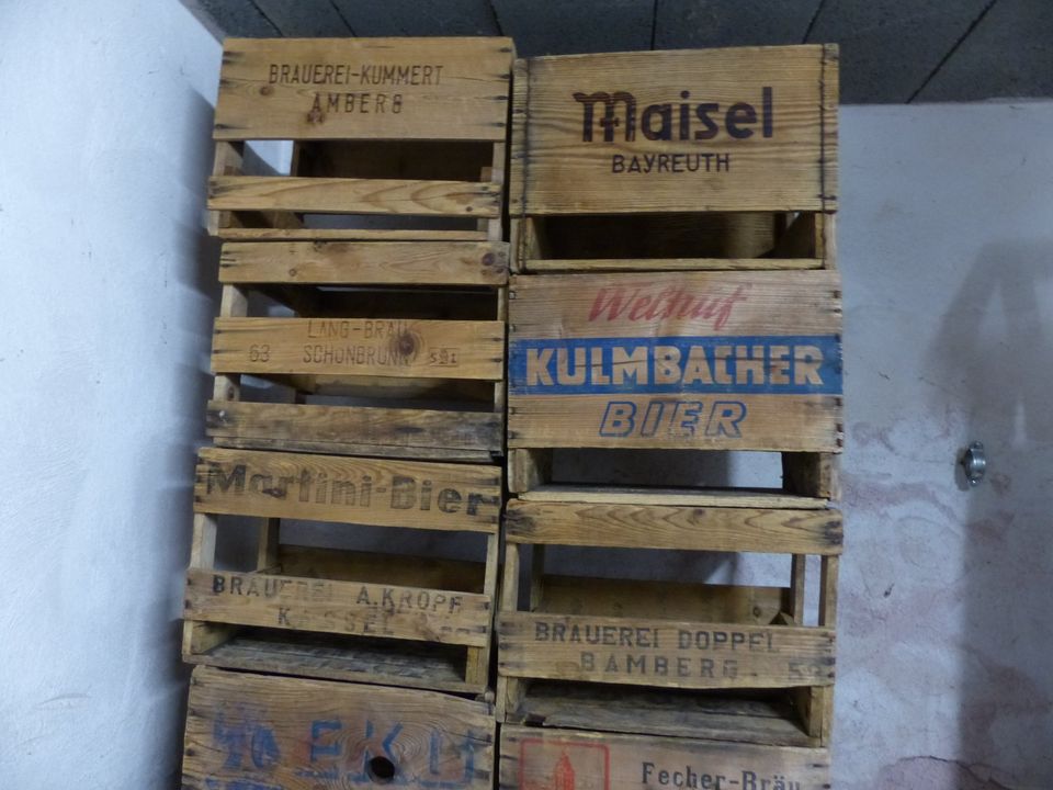 alter Bierkasten Maisel Kulmbacher ..Bierkiste Holz große Auswahl in Mupperg