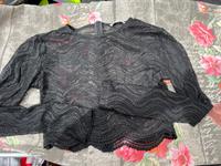 Oberteil Sweatshirt Muster durchsichtig schwarz Niedersachsen - Weener Vorschau