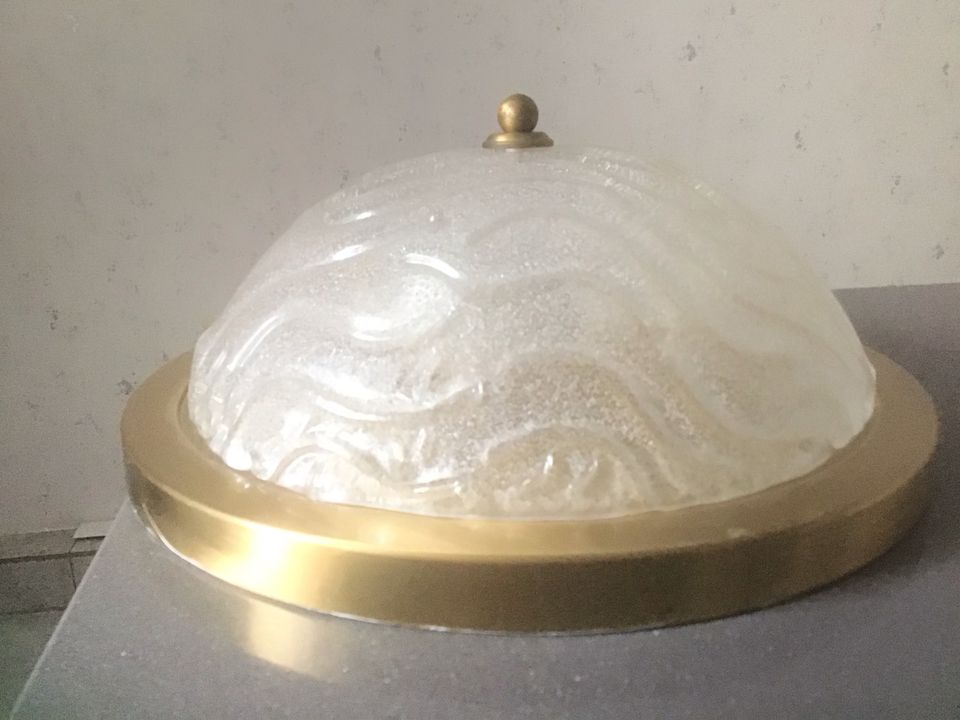 Runde Deckenlampe, Wandlampe Messing 35 cm Durchmesser in Hilden