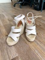 High heels Keilabsatz Kord Jute Sandalette Sandale Pumps Bayern - Fürstenfeldbruck Vorschau