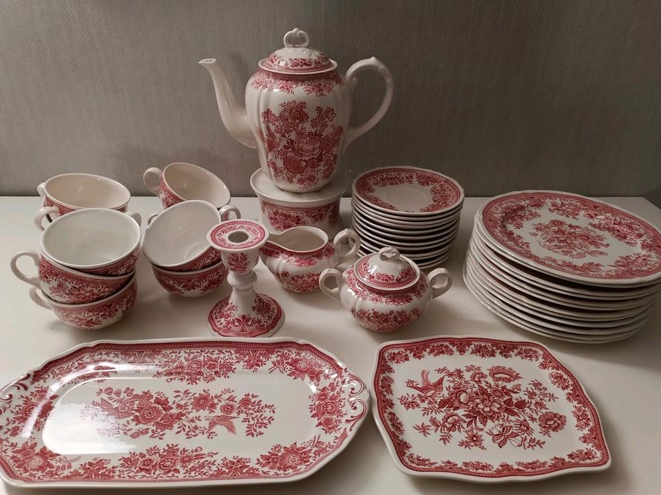 Teeservice Villeroy und Boch in rot Serie Fasan Tortenteller Stöv in Bielefeld