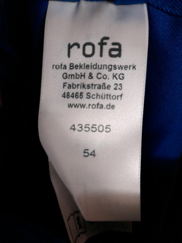 Rofa Arbeitslatzhose Grösse 54 in Oer-Erkenschwick