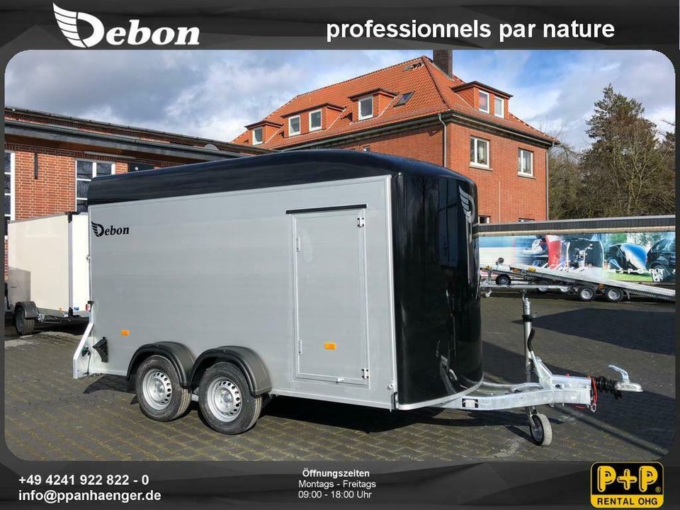 Debon C500XL ALU | 379x167x200cm - 2,6t | Koffer Anhänger in Bassum