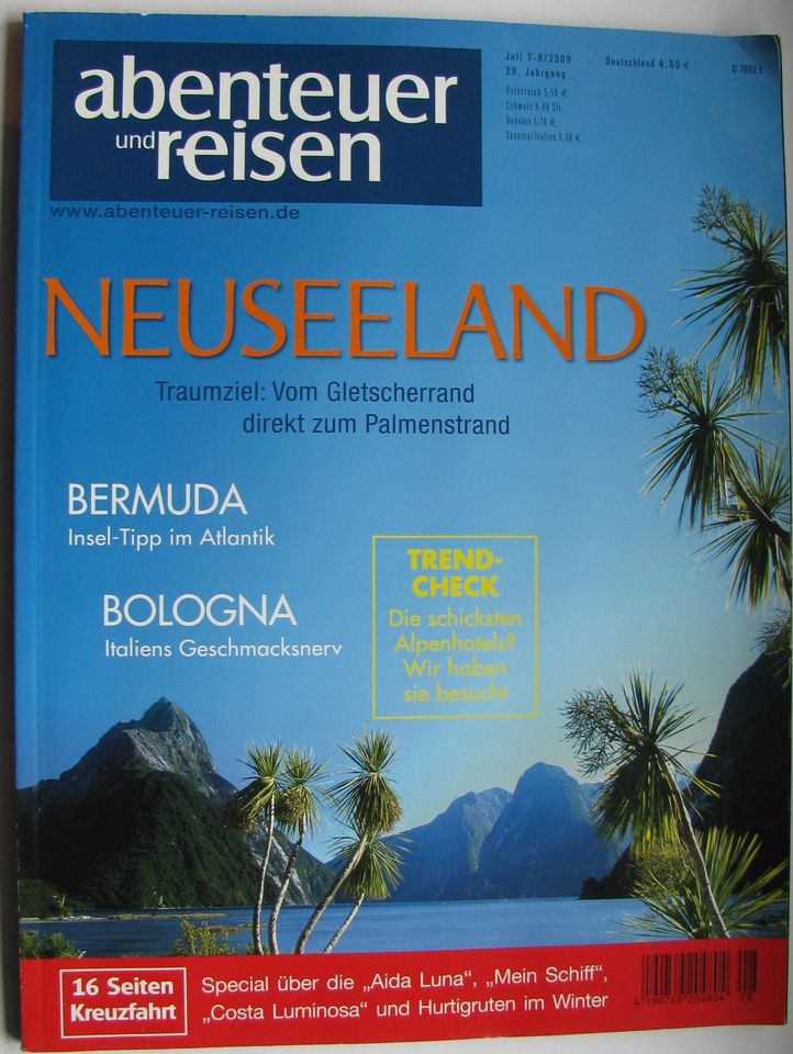 Heft/Zeitschrift "Abenteuer und Reisen", Neuseeland, 7-8/2009 in Königstein