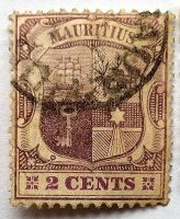 Mauritius Briefmarke, 2 Cents, violett Nordrhein-Westfalen - Lippstadt Vorschau