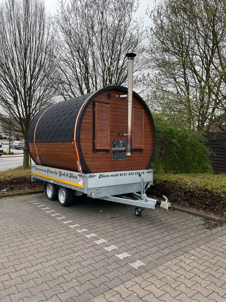 Fasssauna / mobile Sauna/  Sauna auf Rädern mieten in Hagen am Teutoburger Wald