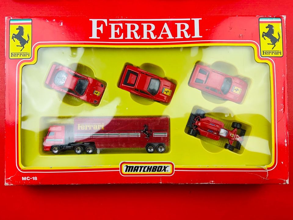 Matchbox Ferrari Sammlung Set Testarossa F40 456 GT in Bad Doberan