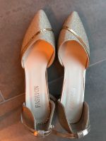 Goldene Glitzer Pumps Schuhe Neu Gr. 40 Nordrhein-Westfalen - Erkelenz Vorschau