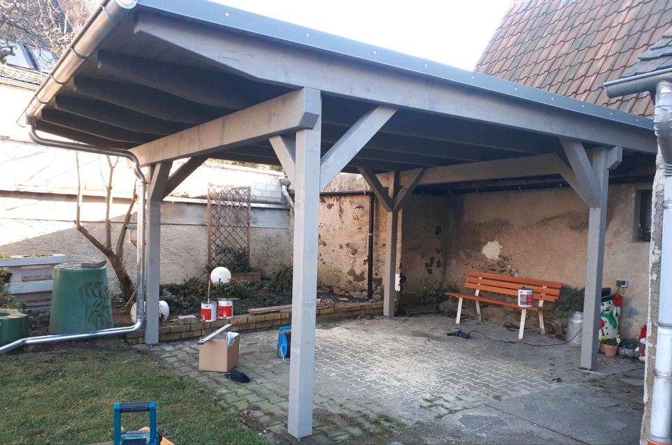 Bau von Carport, Werkstatt, Gartenhaus, Vordach, Überdachung in Grimma