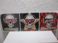 Wandbild Bild Totenkopf Skull Schädel Leinwand 90x30 Deko Kunst Hessen - Reichelsheim (Odenwald) Vorschau