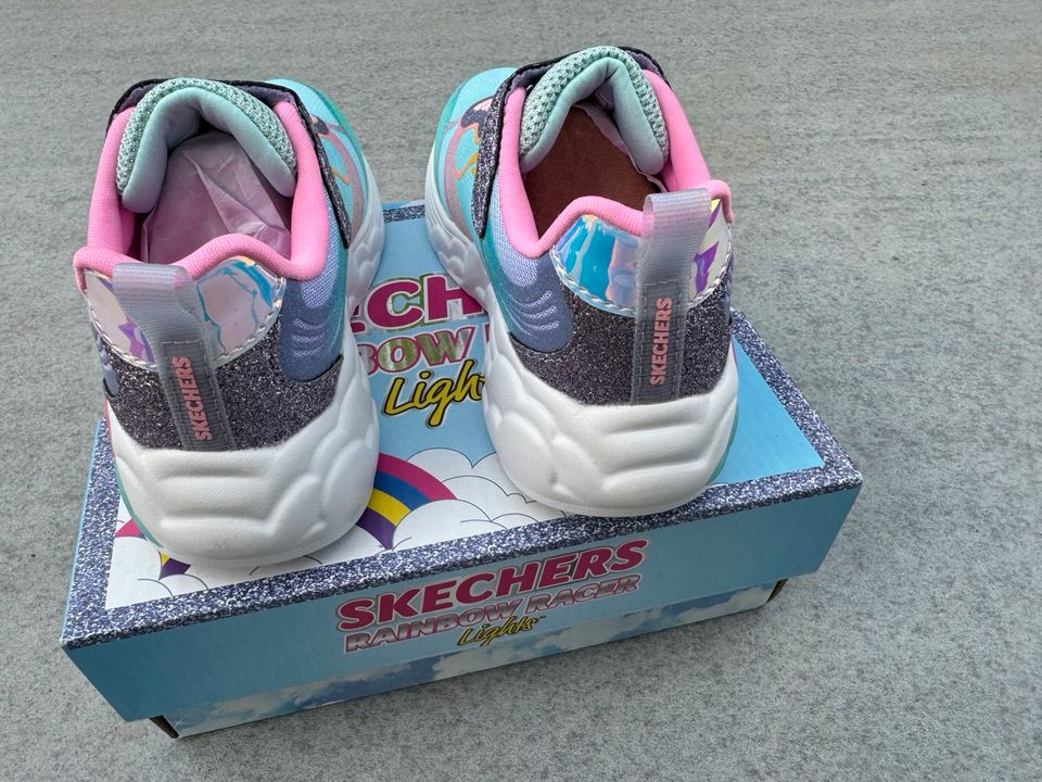 Skechers Größe 28 Rainbow Racer Lights Blinkies Mädchen Sneaker in Berlin