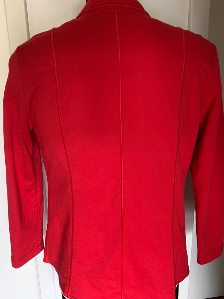 Blazer rot Jersey Größe 42 in Bad Driburg