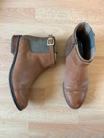 COX Chelsea Boots Stiefeletten - 39 - Leder braun cognac Schnalle Hessen - Rödermark Vorschau