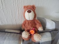 Nici Teddybär Schokoladenbär mit Blume ca 25 cm Schlenker Niedersachsen - Wilhelmshaven Vorschau
