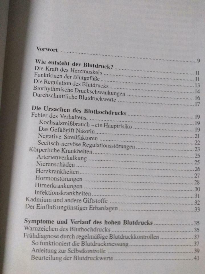 Bluthochdruck, Ursachen, Symptome, Therapie, Buch über Blut hochd in Weißenburg in Bayern