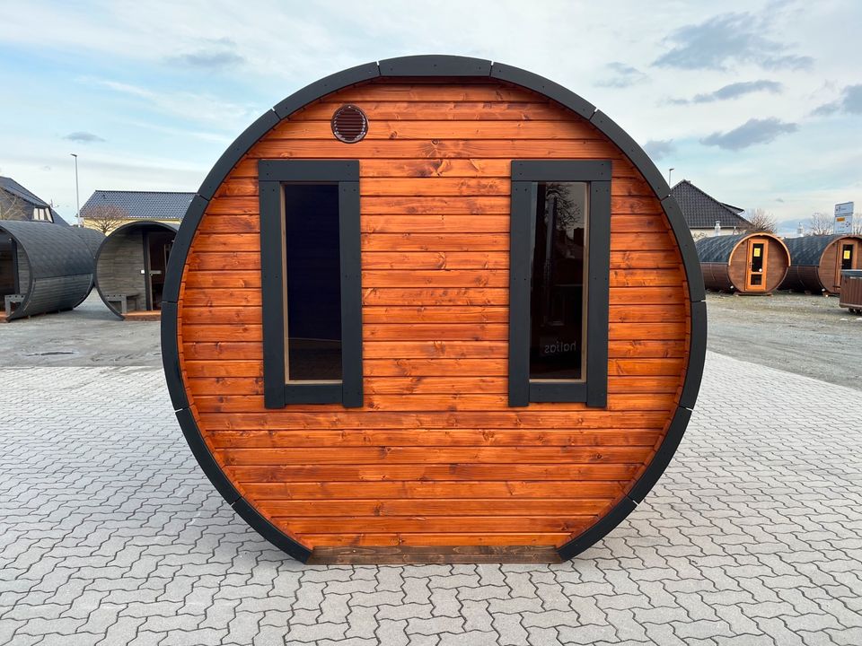 Gartensauna 3x2.37m Fasssauna Außensauna Sauna Elektro in Stuhr