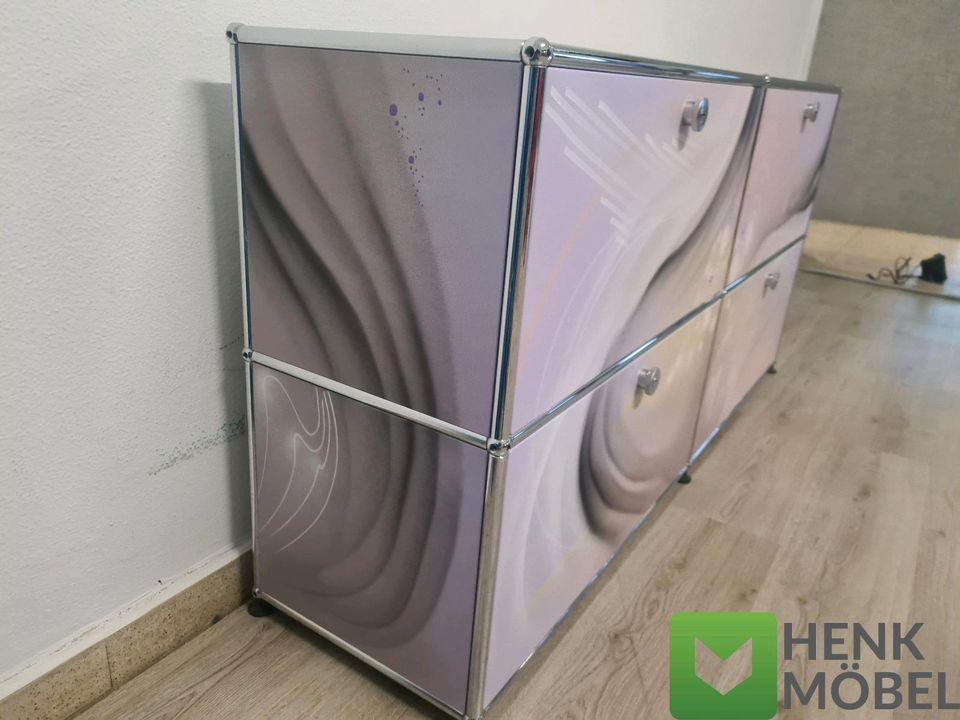 USM Haller Sideboard 4 Klappen UNIKAT Graffiti pastell in Düsseldorf