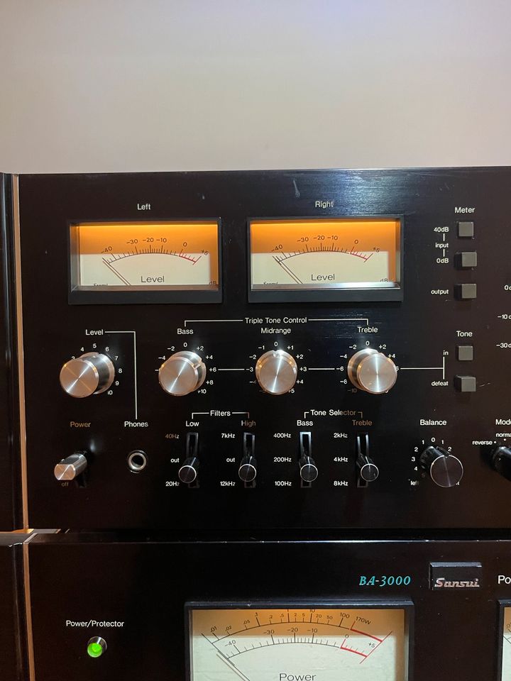 Sansui Preamplifier CA-3000, Sansui Power Amplifier BA-3000 in Eschlkam