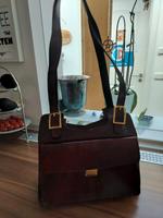 Vintage Tasche Bordeaux -Rot Nürnberg (Mittelfr) - Kleinreuth b Schweinau Vorschau