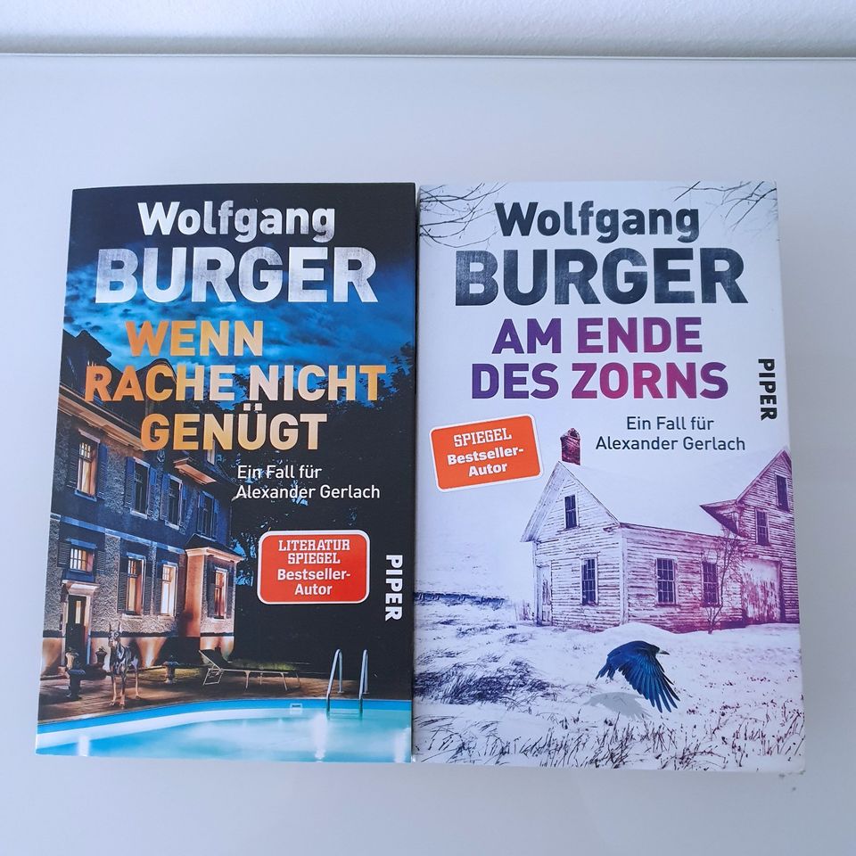 WOLFGANG BURGER 2 BÜCHER  PSYCHOTHRILLER SEHR GUTER ZUSTAND!! in Mendig