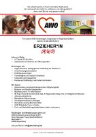 Erzieher*in - AWO Kinderkrippe "Regenwald" Regendorf Bayern - Zeitlarn Vorschau