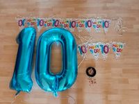 Girlande Folienballon 10.Geburtstag Deko Jubiläum Konfetti mit 10 Brandenburg - Liebenwalde Vorschau