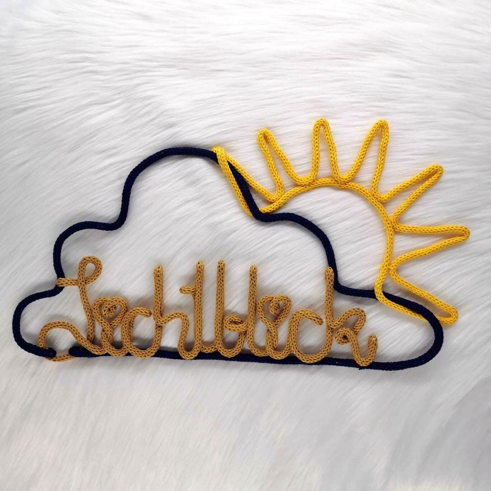 Namensschild Wolke personalisiert für Kinderzimmer - Baby - Kind in Weingarten