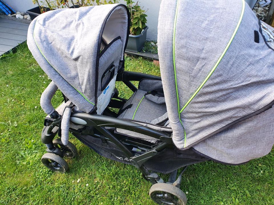 Chic4Baby Gewisterkinderwagen Doppelwagen Zwillingswagen Kinder in Regenstauf