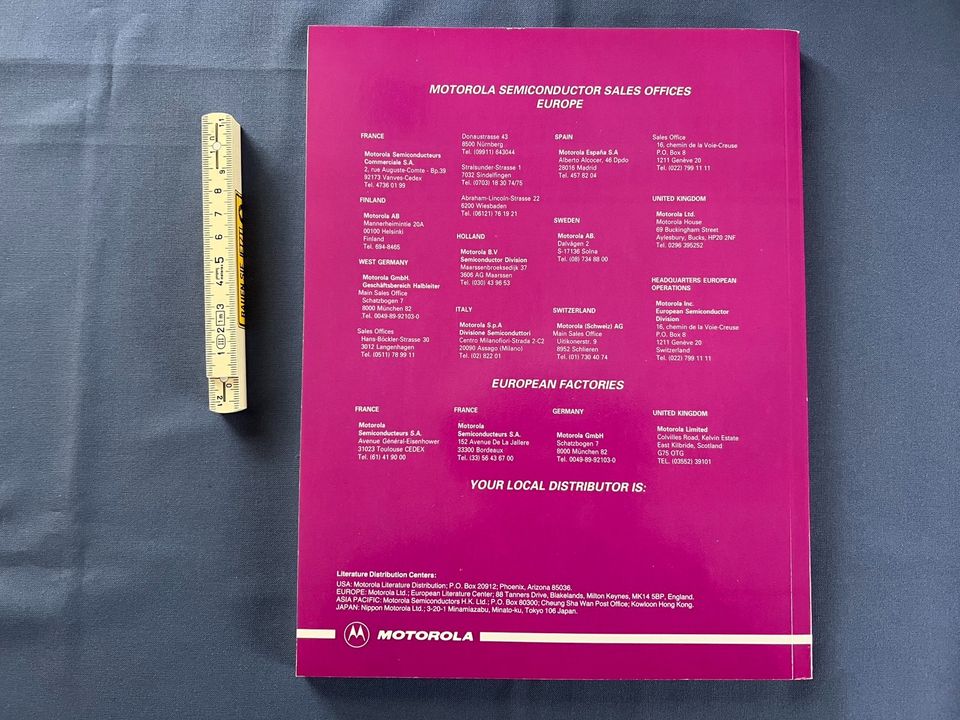 Heft Motorola Semiconductor 1989 Master Selection Guide in Bremen