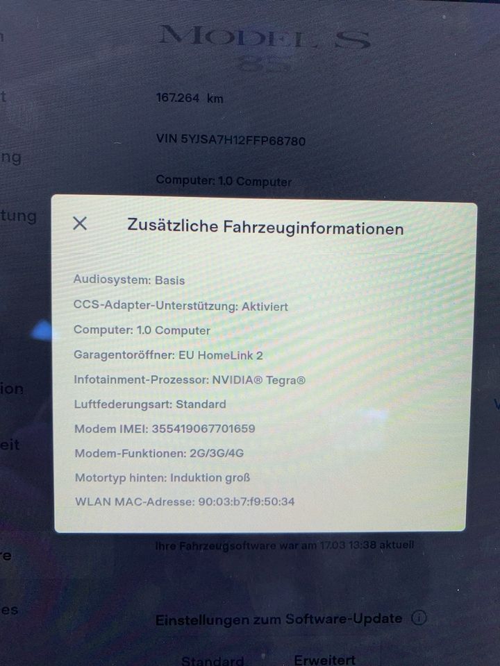 Tesla Model S85 Free Supercharge kostenfrei laden 2.Hand in Salzhemmendorf