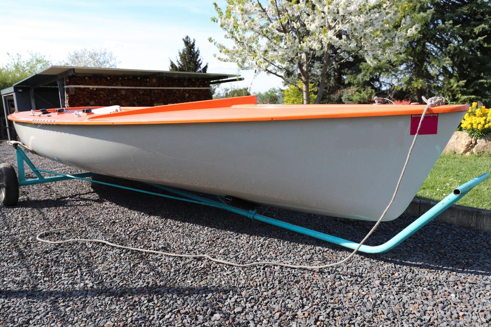 Ixylon Segelboot mit Slip DDR-Segeljolle in Unterwellenborn