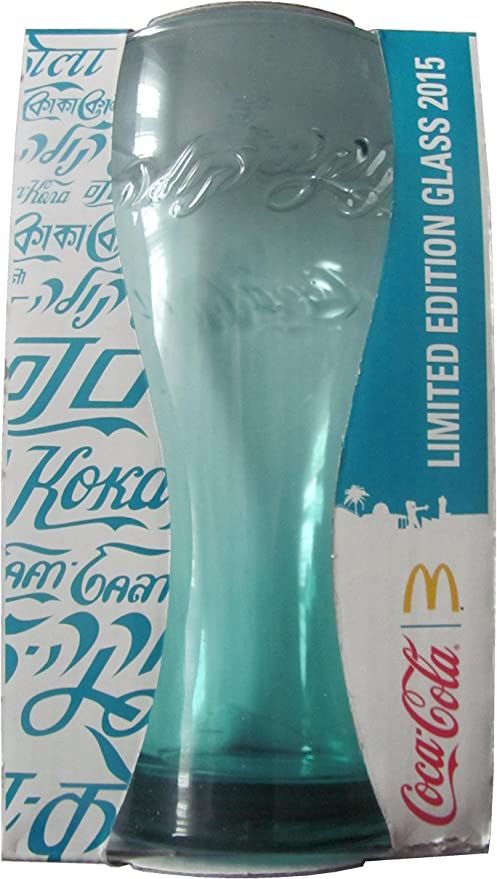 Coca Cola & Mc Donald´s - Hebräisch - Türkis 2015 - Glas# in Eilenburg