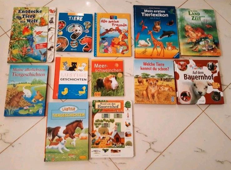 14 Bücher, Tiergeschichten,Bauernhof,Fahrzeuge,Meerschweinchen in Schkopau