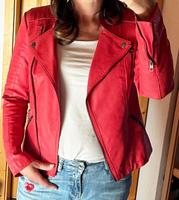 Bikerjacke / Jacke Kunstleder rot von Only Bayern - Ebermannstadt Vorschau
