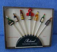 7 alte Roland Cocktail - Sticks Pikser OVP Flaschenmotiv Germany Nordrhein-Westfalen - Kerpen Vorschau