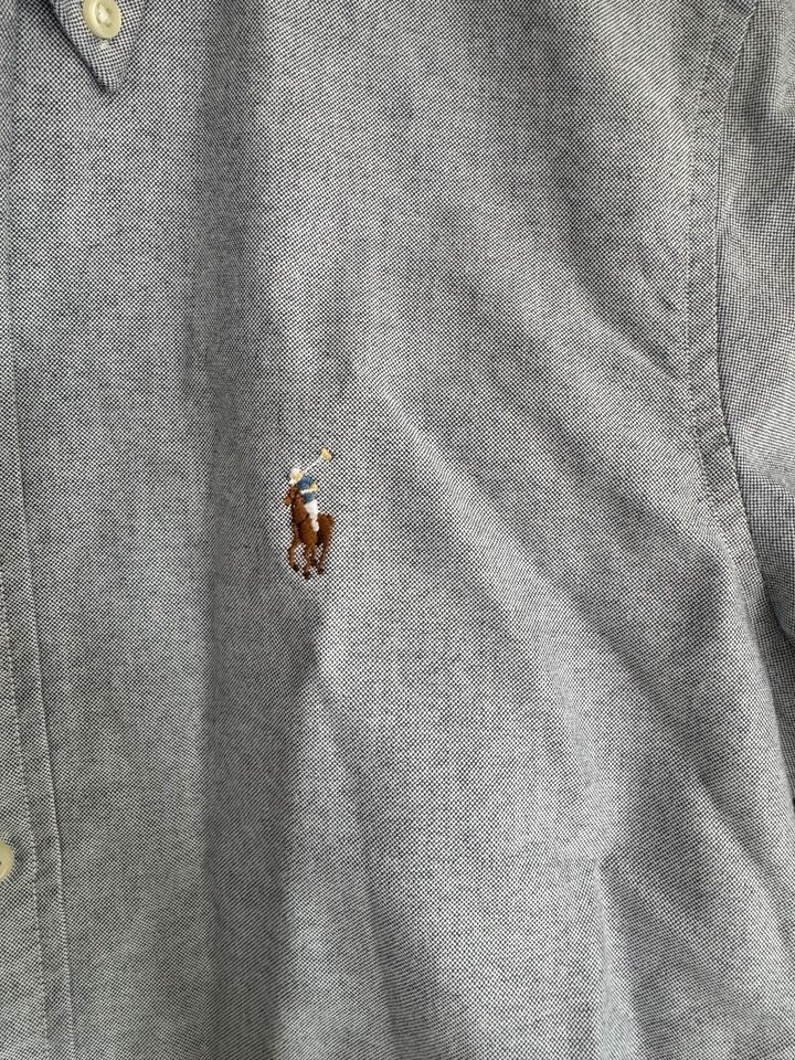 Polo Ralph Lauren Hemd Bluse Oxfordbluse Größe M grau in Bad Kreuznach