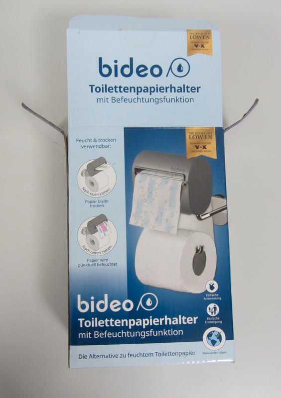 Bideo Toilettenpapierhalter mit Befeuchtungsfunktion in Wittgert
