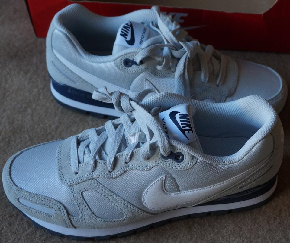 Nike air waffle trainer grau discount