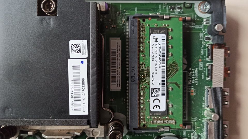 HP Prodesk 400 G3 Mini i5-6500T  8GB RAM 2x SSD 256GB in Güglingen