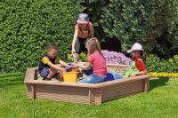 Sandkasten Holz-Sandkasten Kindersandkasten Lärche 6-eckig JULE Nordrhein-Westfalen - Halle (Westfalen) Vorschau