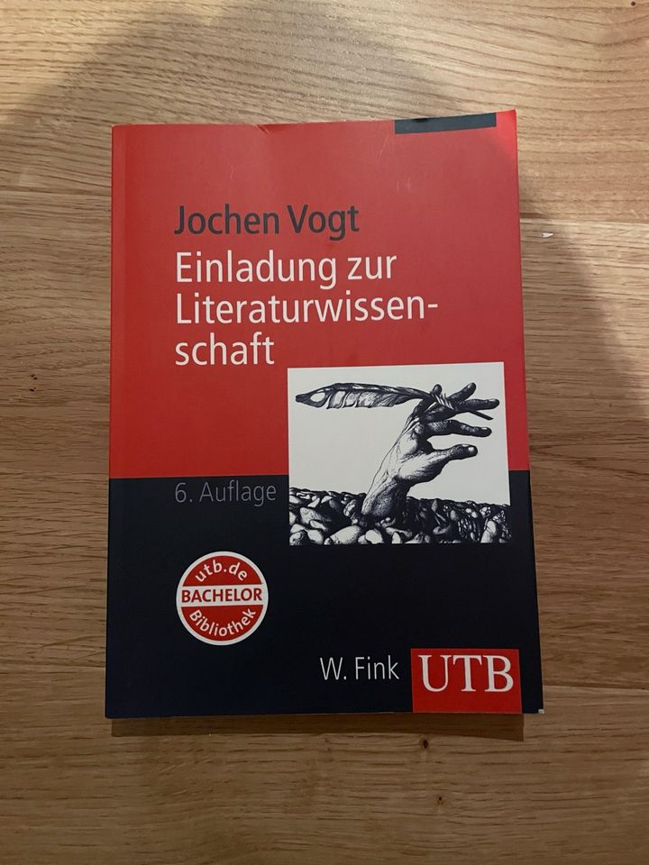 Einladung zur Literaturwissenschaft 6. Auflage Jochen Vogt in Leverkusen