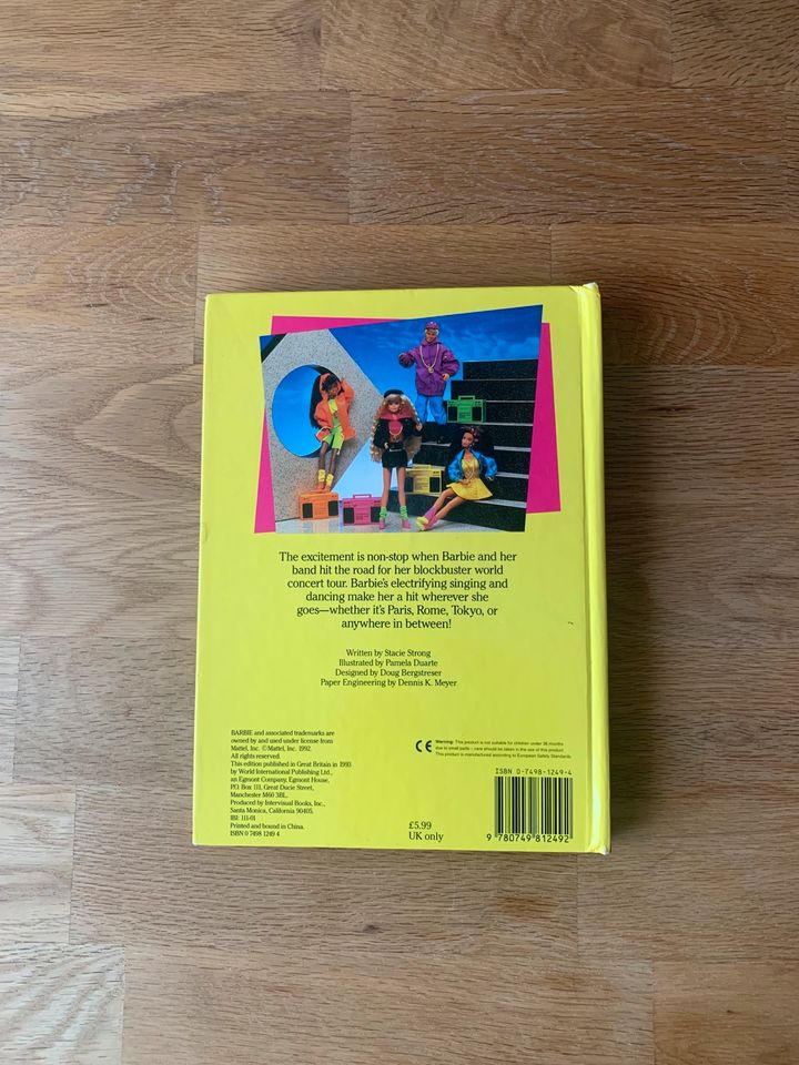 BARBIE World Tour Pop-up Buch engl. Rappin‘ Dancin‘ 1993 in Landau-Mörlheim